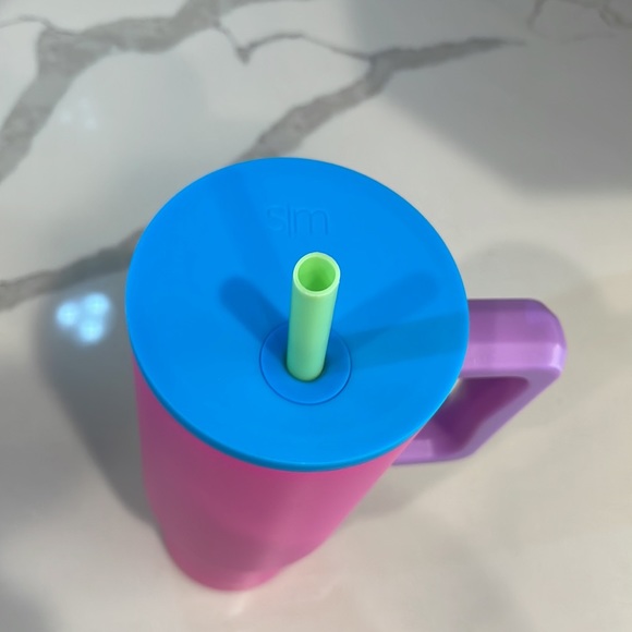 Simple Modern - 80s MIX (neon mix) 40 oz Trek Tumbler w/handle - NWT! - Picture 6 of 9